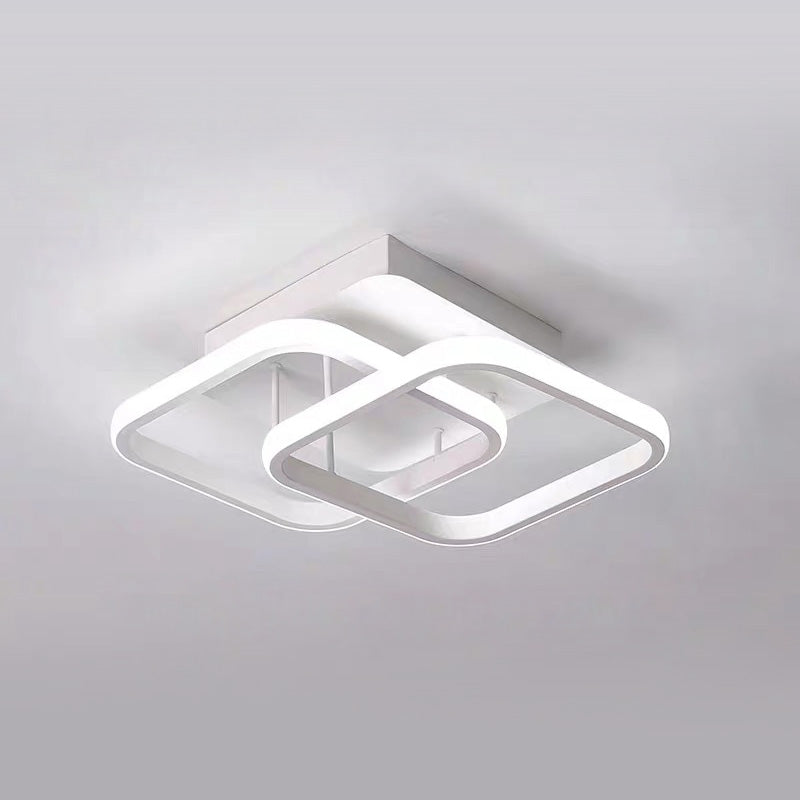 BowLift | Ceiling Light with LED Black Metal Frame