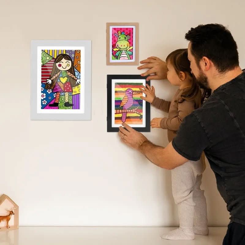 BowLift | picture frame for storing and presenting children's art
