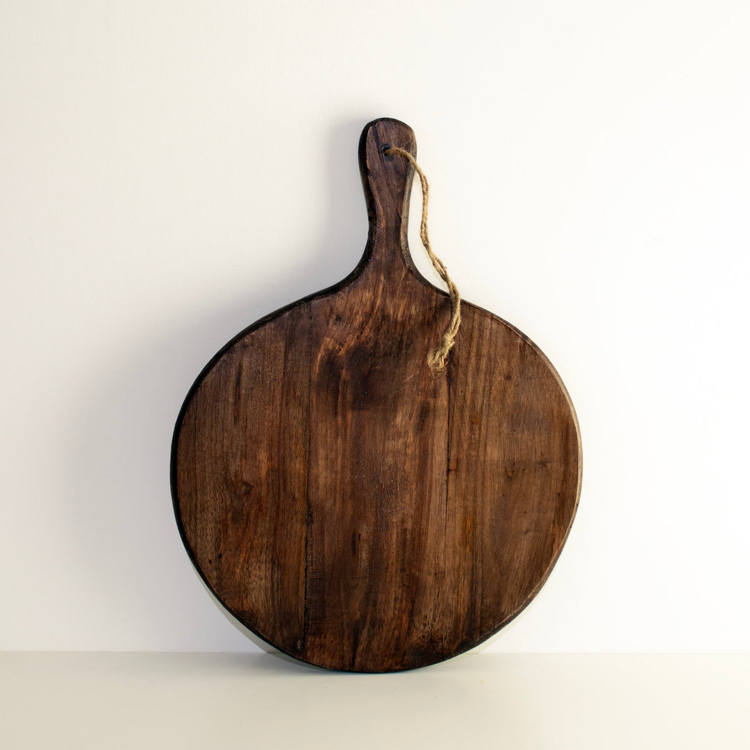 BowLift | Irregular Round Dark Brown Chopping Boards