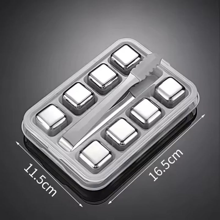 BowLift | Stainless Steel Square Shaped Metal Ice Cube Mold