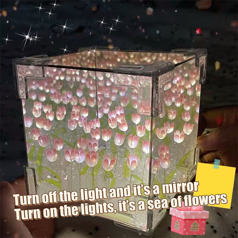 BowLift | Illuminated Tulip Elegance Mirror Lamp