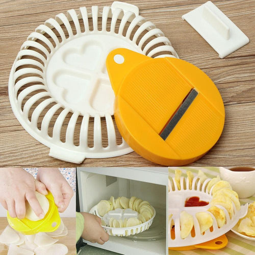 BowLift | Microwave Oven Fat Potato Chips Maker Set