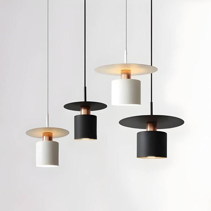 Modern Aluminum Pendant Lamp with Warm LED Light