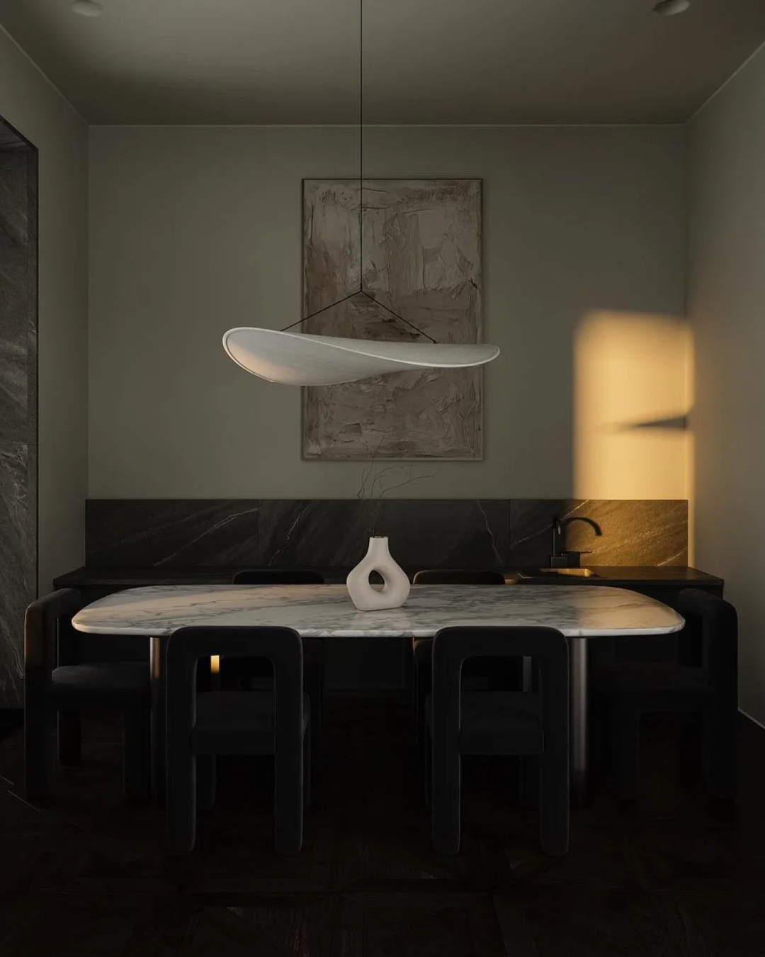 BowLift | Subtle Japandi Lamp with Light Eclipse Effect