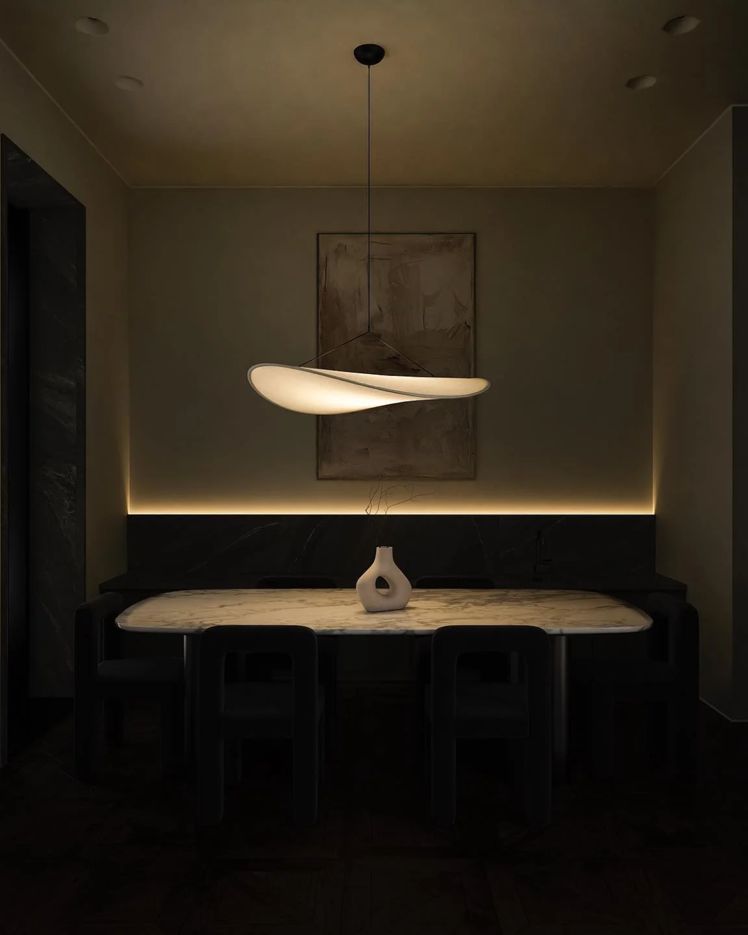 BowLift | Subtle Japandi Lamp with Light Eclipse Effect