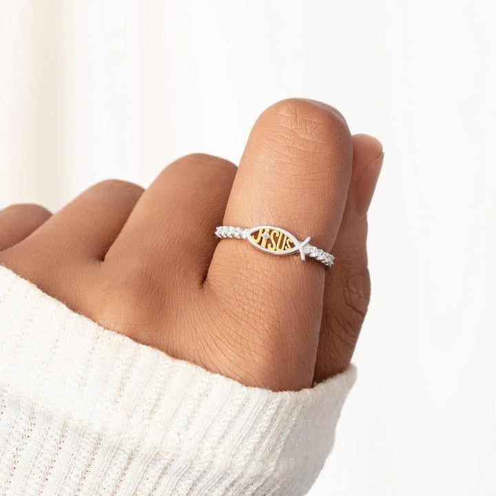 Jesus Ring - Stay Closer to Jesus More, Copper Premium Material Bowlift