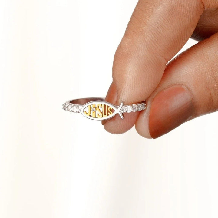 Jesus Ring - Stay Closer to Jesus More, Copper Premium Material Bowlift
