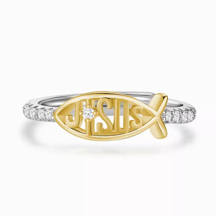 Jesus Ring - Stay Closer to Jesus More, Copper Premium Material Bowlift