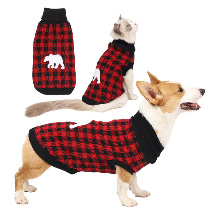 BowLift | Christmas Sweater for Dogs - Festive Reindeer with Various Prints