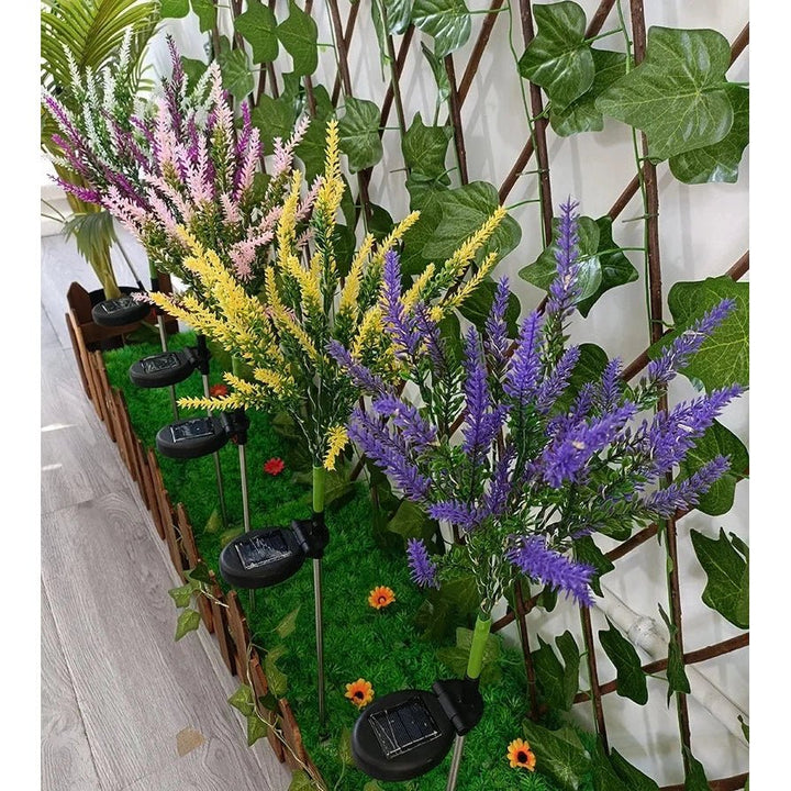BowLift | Solar lavender lights for romantic garden lighting
