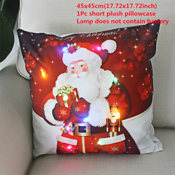 BowLift | Kerst LED Kussensloop – Decoratieve Kussensloop met Verlichting voor Feestelijke Sfeer
