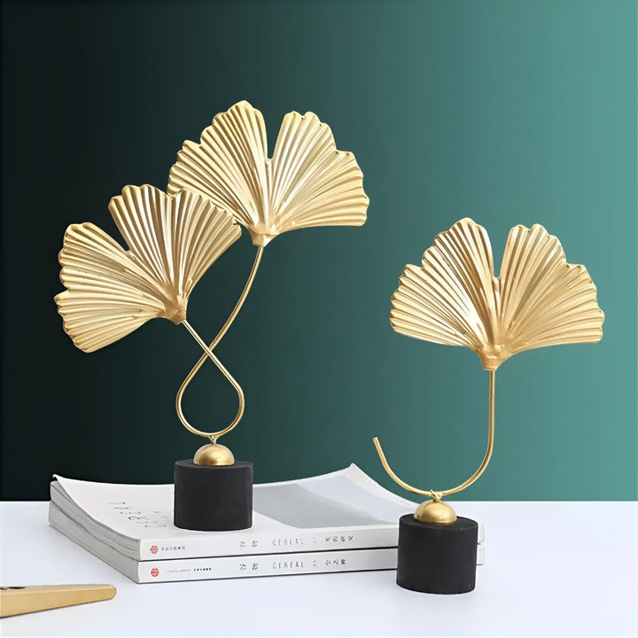 Minimalistic Ginkgo Leaf Sculpture for Elegant Natural Charm Bowlift