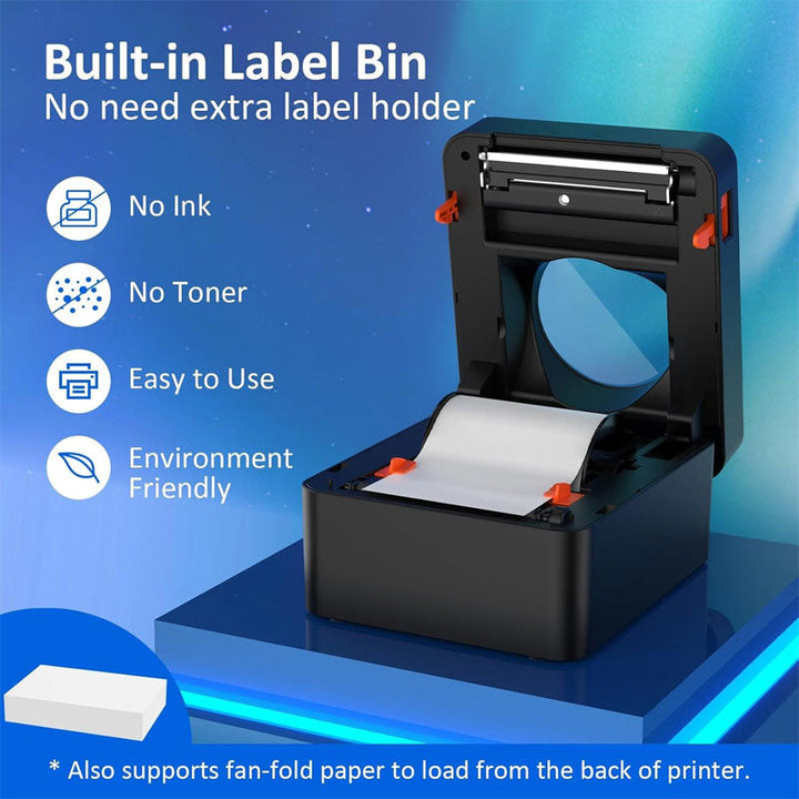 BowLift | Label Printer  4x6 Bluetooth Thermal Label Printer with Automatic Label Recognition for Shipping Packages