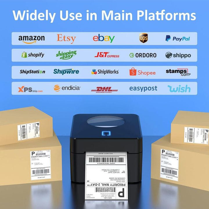 BowLift | Label Printer  4x6 Bluetooth Thermal Label Printer with Automatic Label Recognition for Shipping Packages