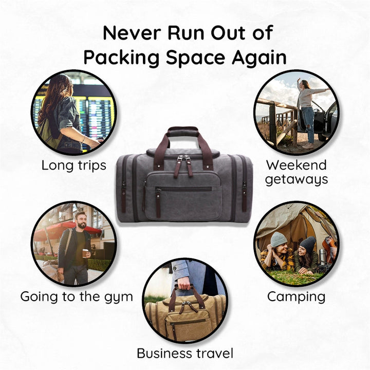 BowLift | Large Capacity Canvas Travel Bag