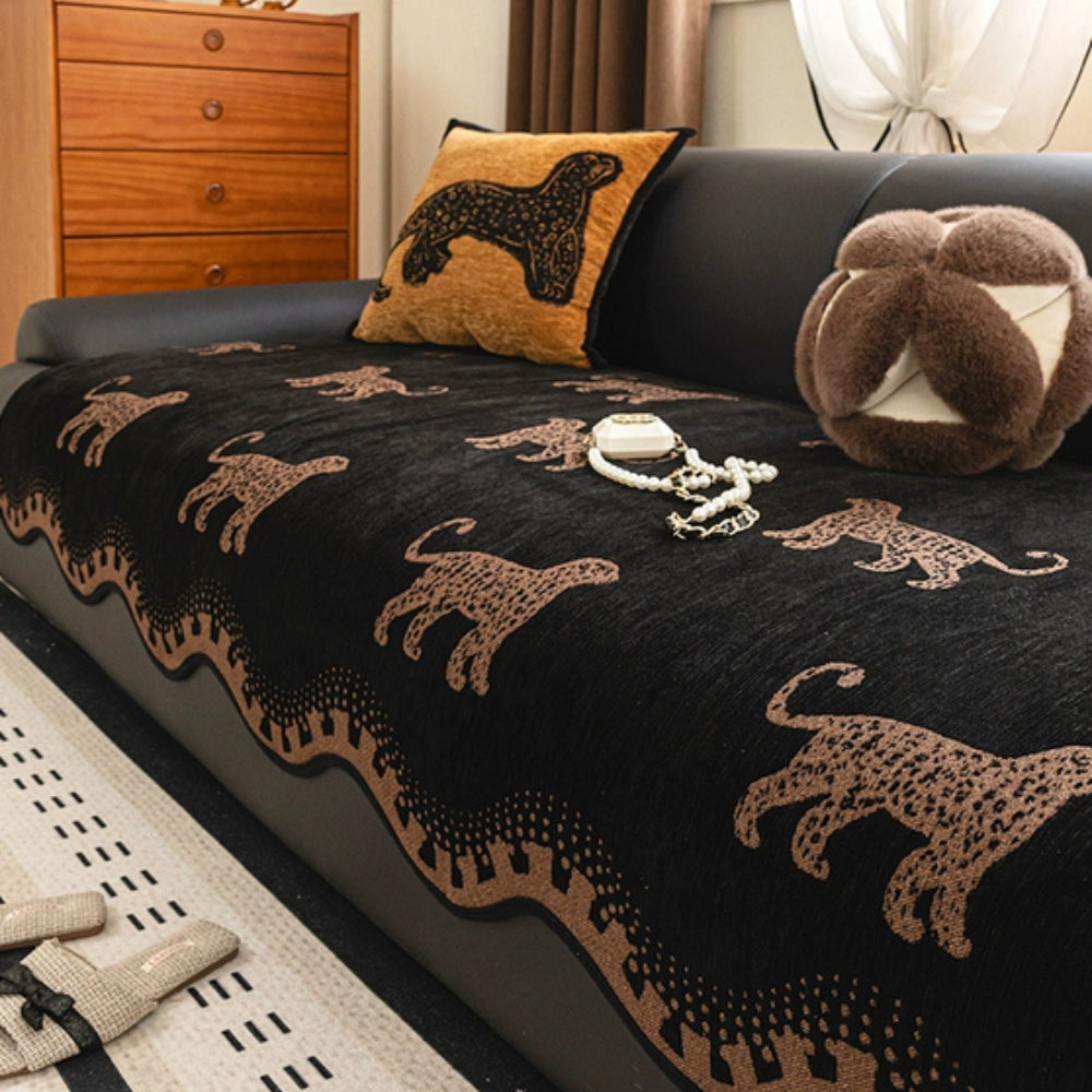 BowLift | Lion Wavy Non-Slip Sofa Cover