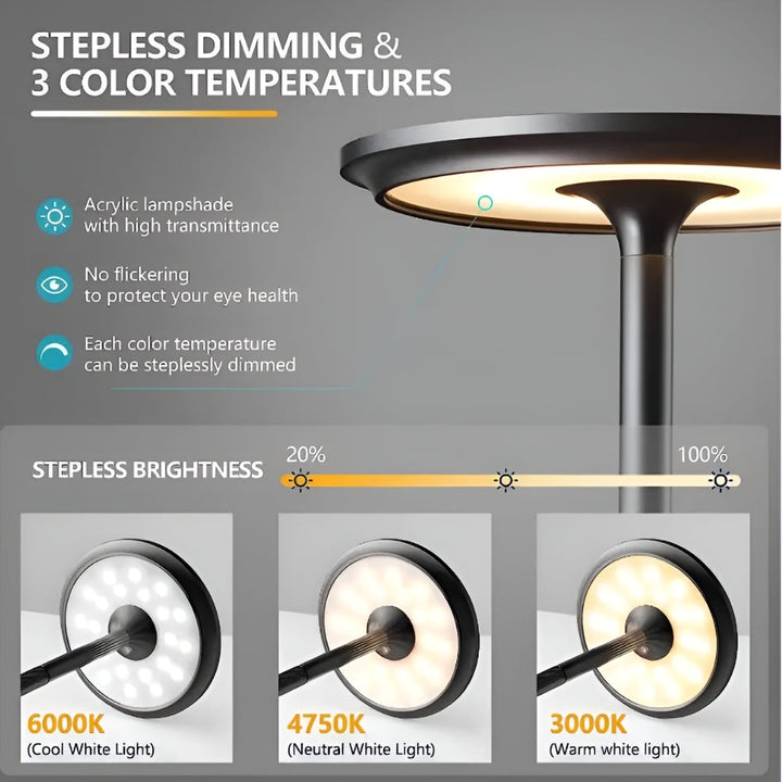 BowLift | Lunox LED Rechargeable Desk Lamp