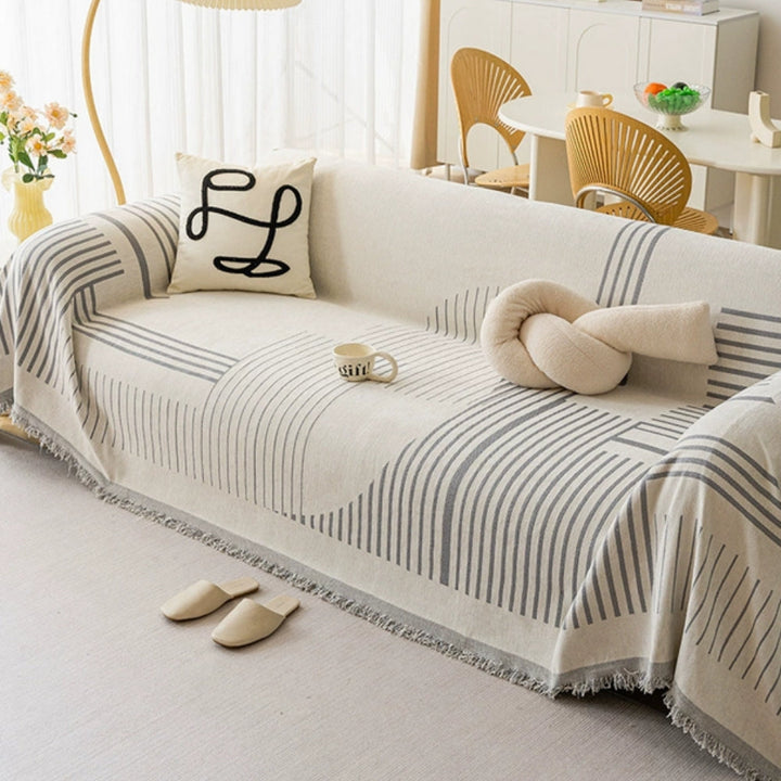 BowLift | Luxurious Snowflake Chenille Sofa Cover