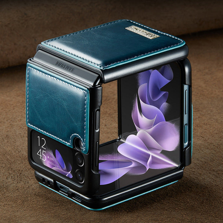 BowLift | Luxurious Genuine Leather Flip Case for Samsung Z Flip3 5G