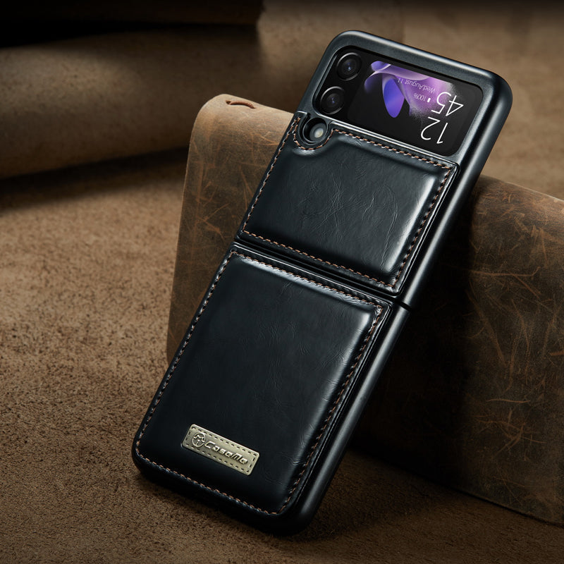 BowLift | Luxurious Genuine Leather Flip Case for Samsung Z Flip3 5G
