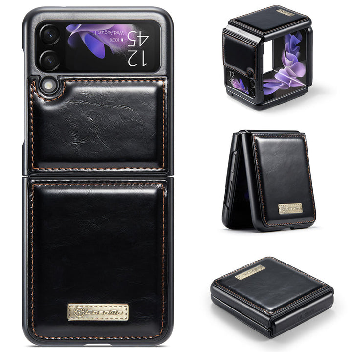 BowLift | Luxurious Genuine Leather Flip Case for Samsung Z Flip3 5G