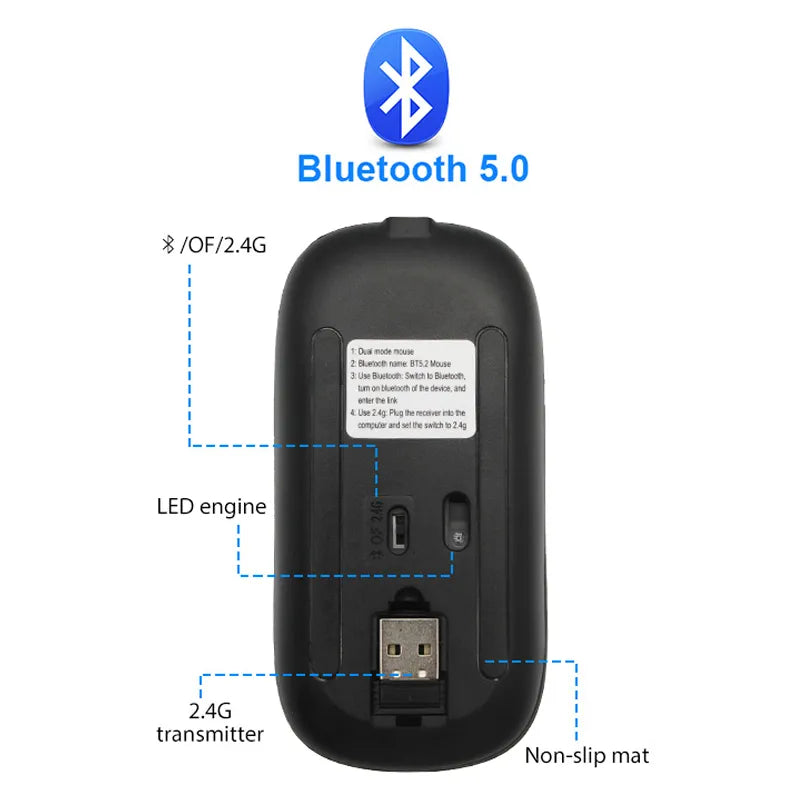 BowLift | Eindhoven Wireless LED Mouse | Rechargeable Bluetooth mouse