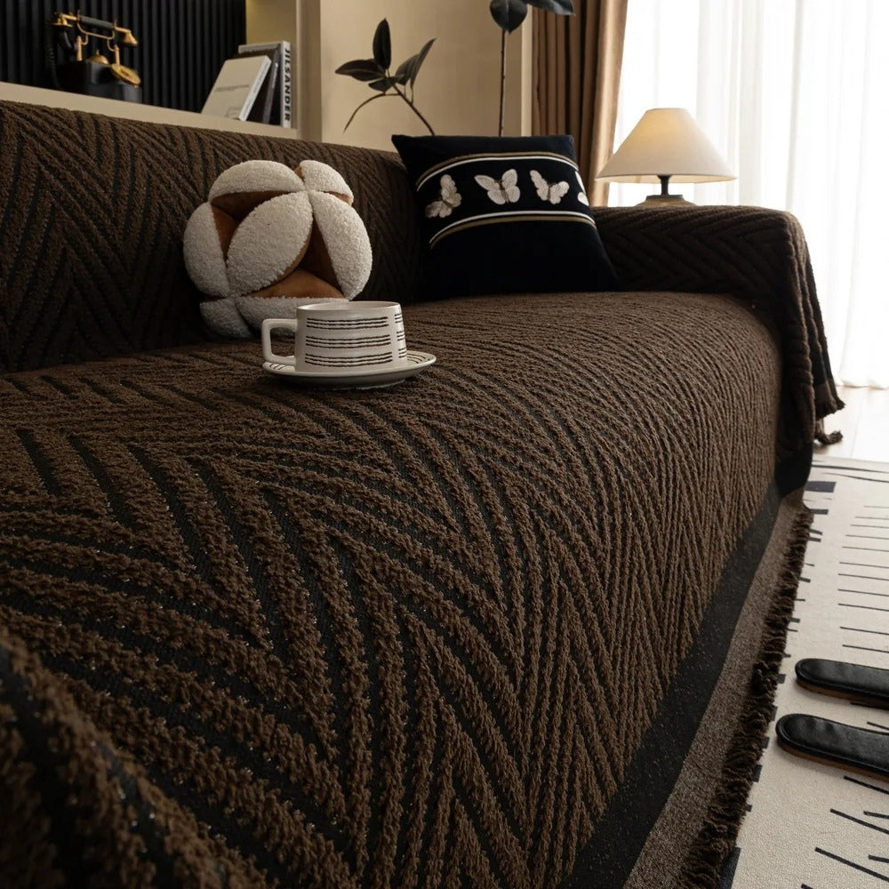BowLift | Marella Soft Chevron Sofa Cover