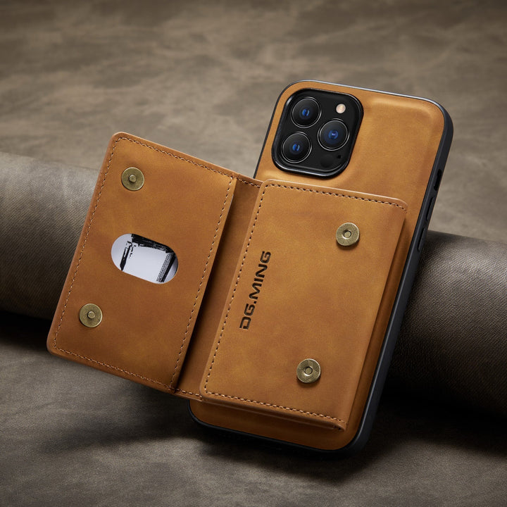 BowLift | 2 in 1 detachable leather wallet case for iPhone