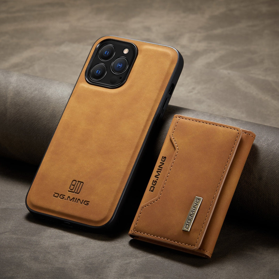 BowLift | 2 in 1 detachable leather wallet case for iPhone