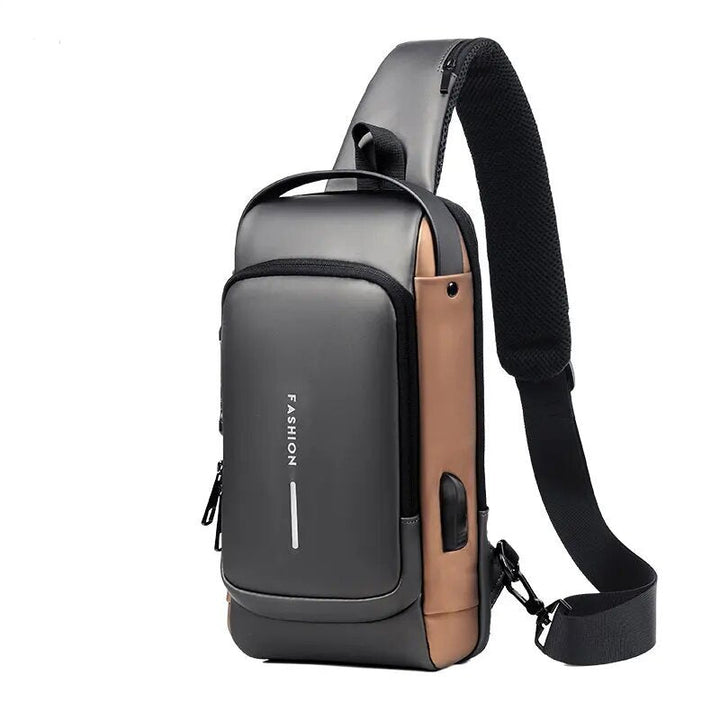 BowLift | Men’s Bag with USB Charger – Anti-Theft Crossbody Chest Bag