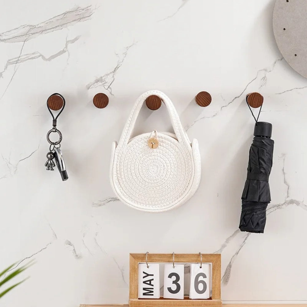 BowLift | Minimalist Beech Wood Wall-Mounted Hook