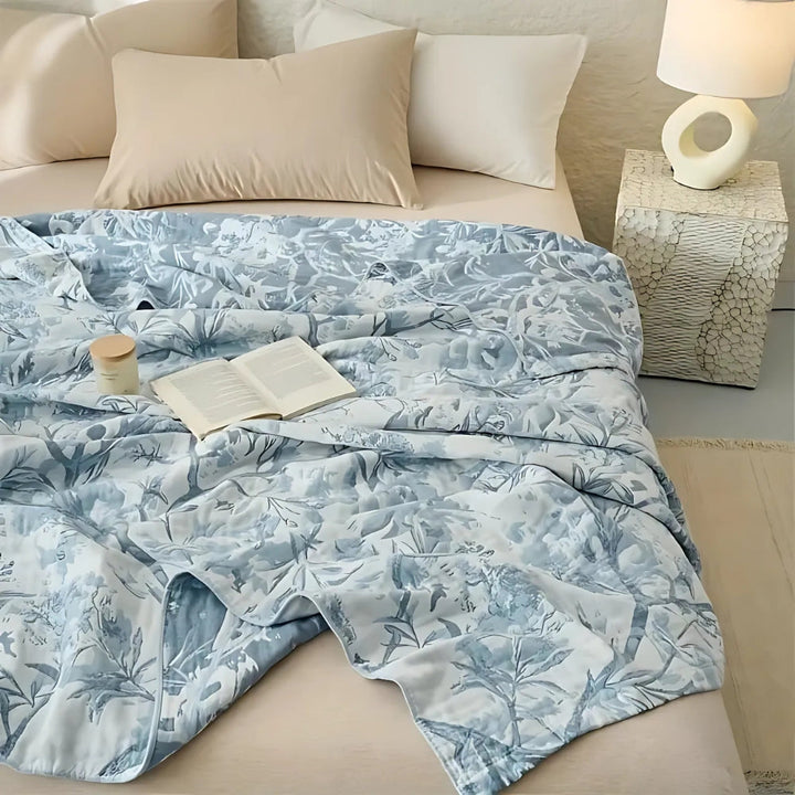 BowLift | Mirel All-Season Cotton Floral Blanket