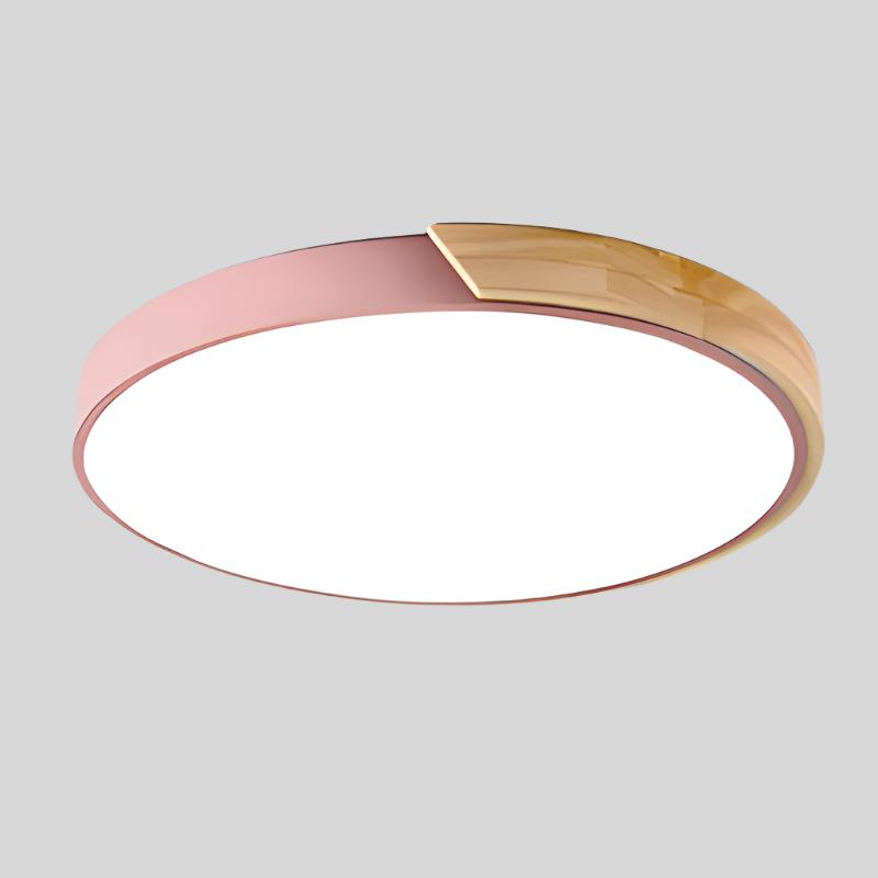 BowLift | Wood Macaroon Circular Ceiling Light