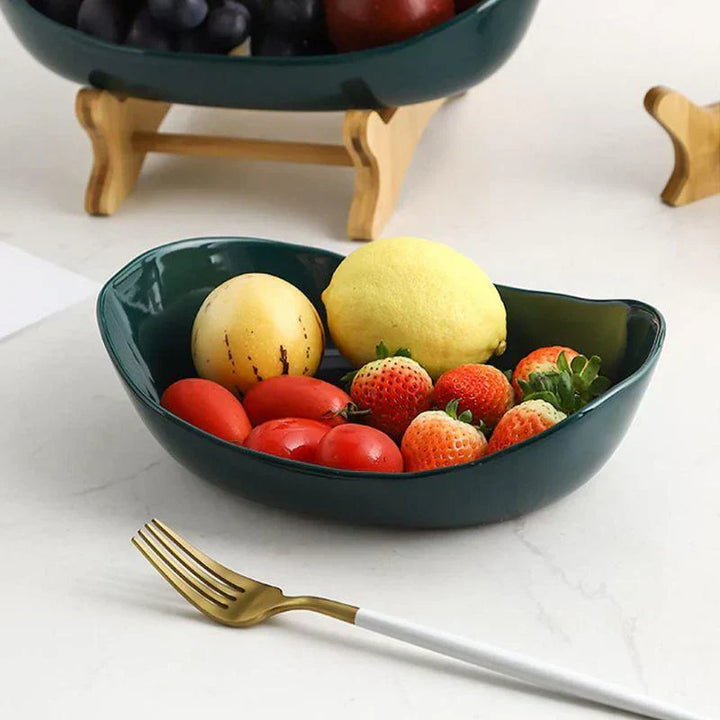 BowLift | BambuNest – Modern Bamboo Fruit Basket with Removable Trays & Multi-Tier Design