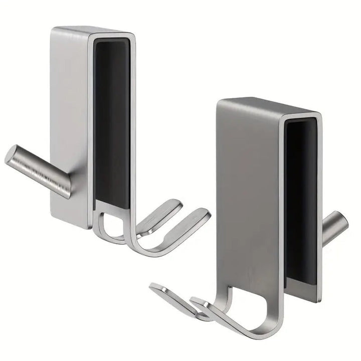 BowLift | On Glass Stainless Shower Door Hooks