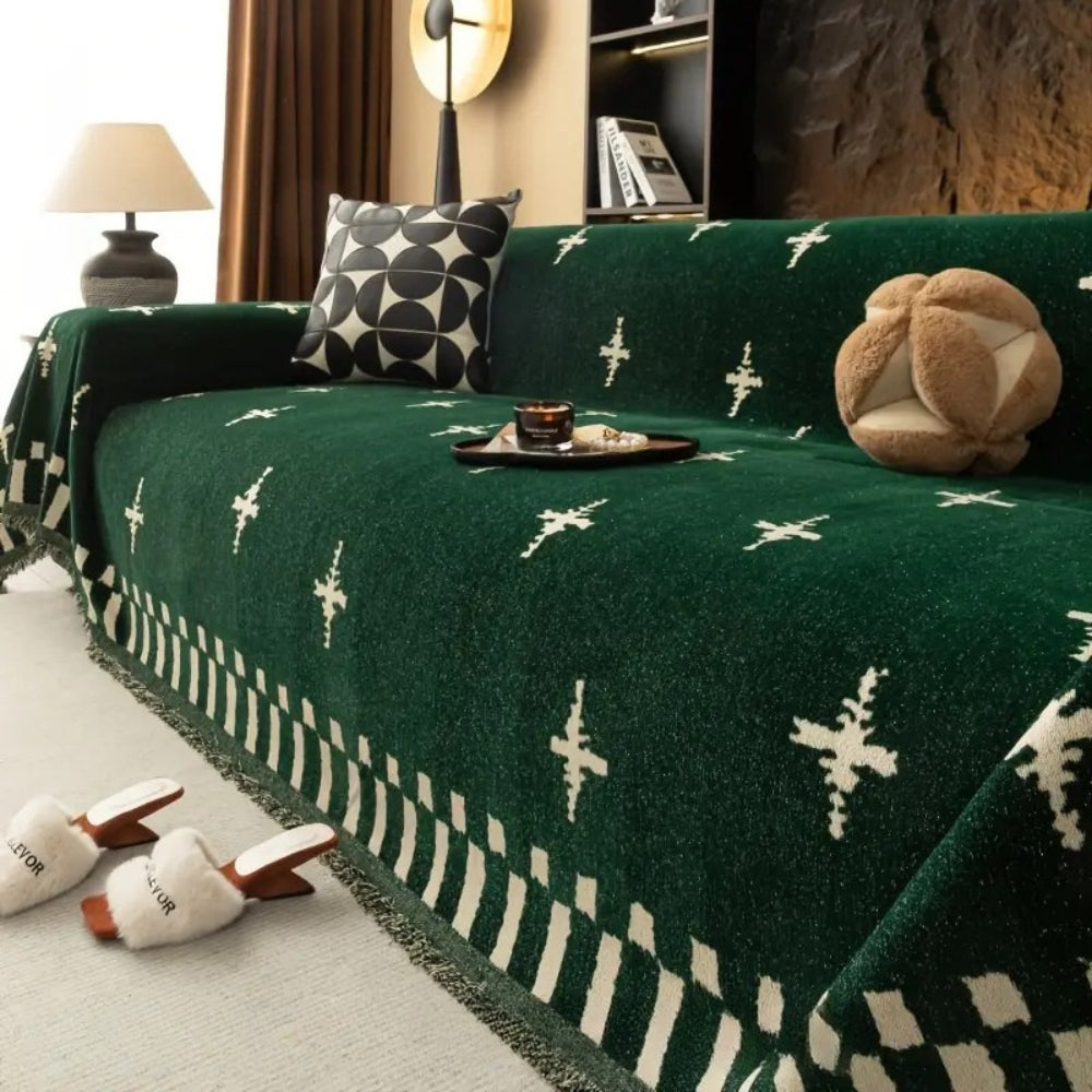 BowLift | Modern Cross Pattern Sofa Cover