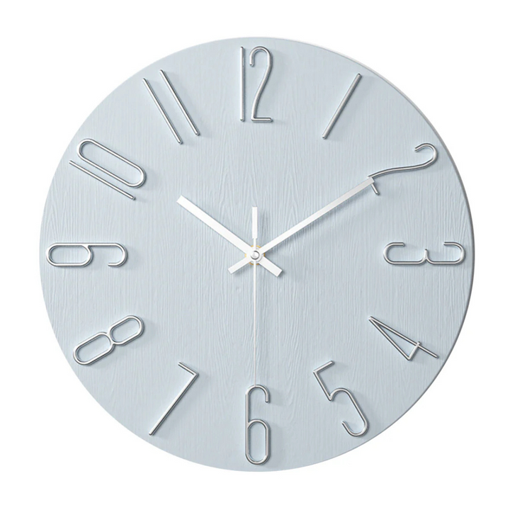 Silent Quartz Wall Clock with Modern Design