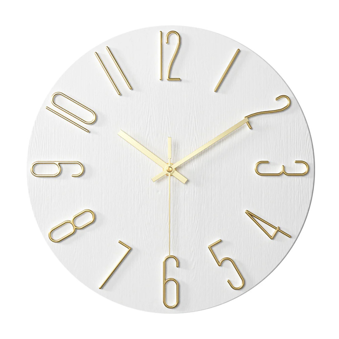 Silent Quartz Wall Clock with Modern Design
