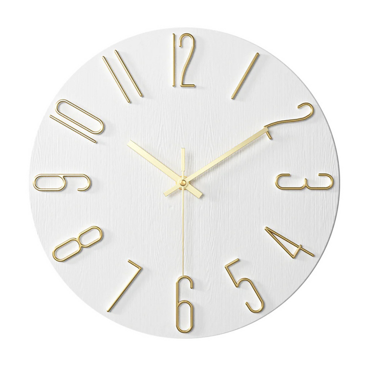 Silent Quartz Wall Clock with Modern Design