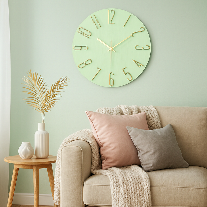 Silent Quartz Wall Clock with Modern Design