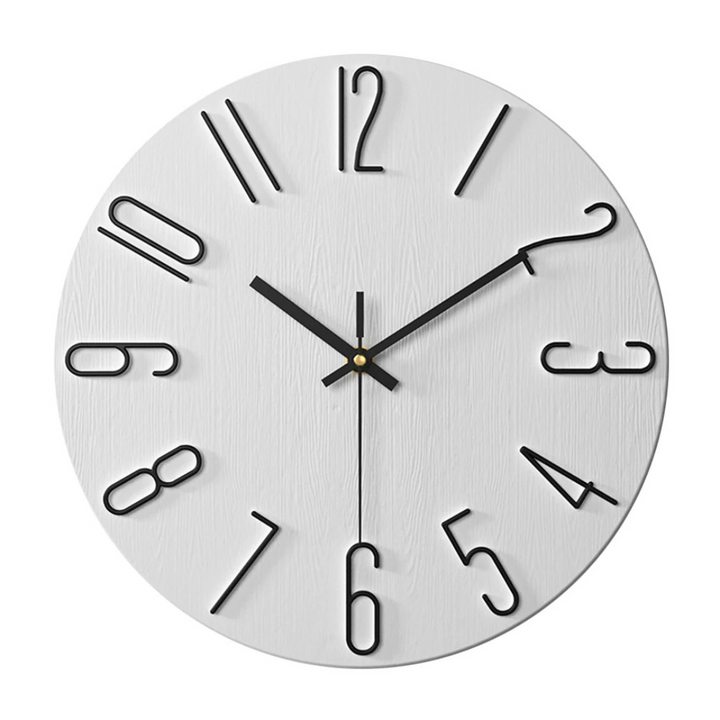 Silent Quartz Wall Clock with Modern Design