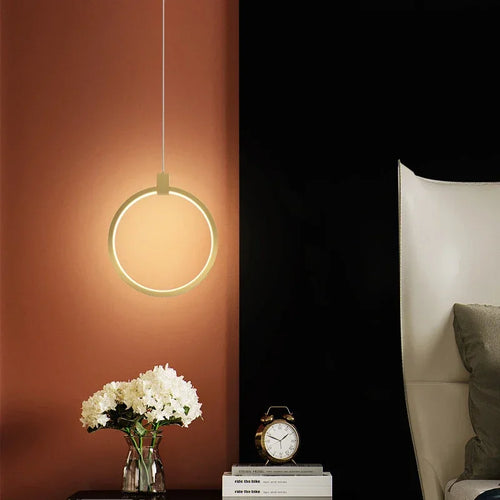 BowLift | Elegant Double Ring Pendant Light | DuoGlow