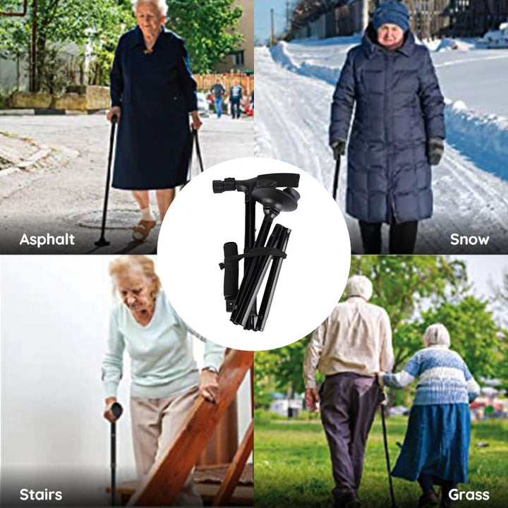 BowLift | Multi-Functional Foldable LED Walking Cane