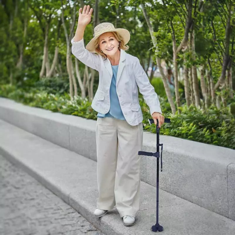 BowLift | Multi-Functional Foldable LED Walking Cane