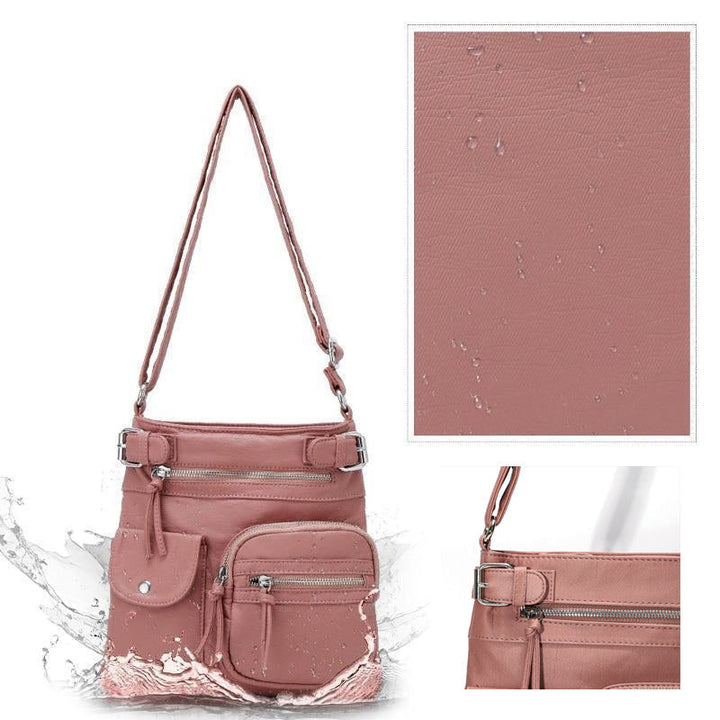 BowLift | Multi-Pocket Soft PU Shoulder Bag