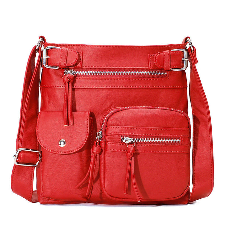 BowLift | Multi-Pocket Soft PU Shoulder Bag