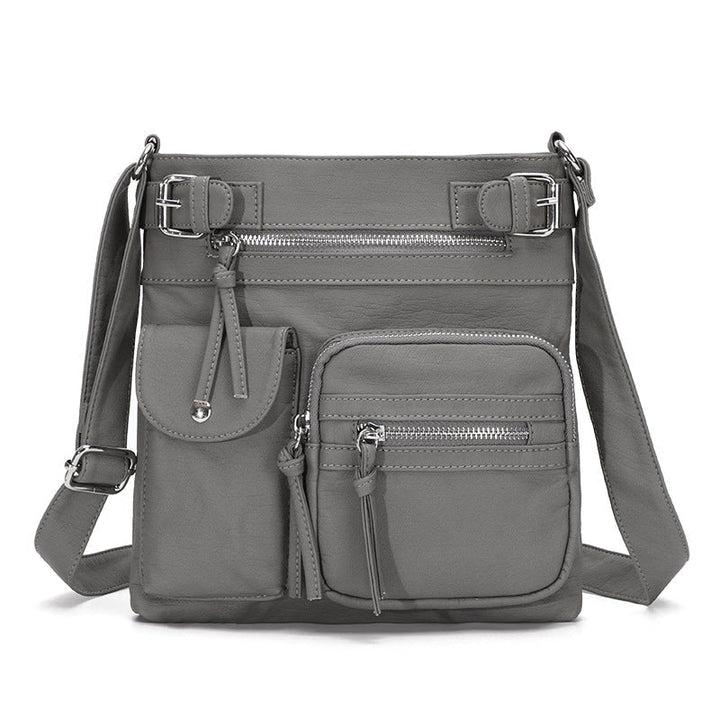 BowLift | Multi-Pocket Soft PU Shoulder Bag