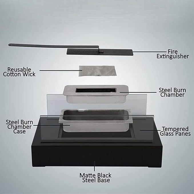 BowLift | Everlasting Flame Tabletop Fireplace