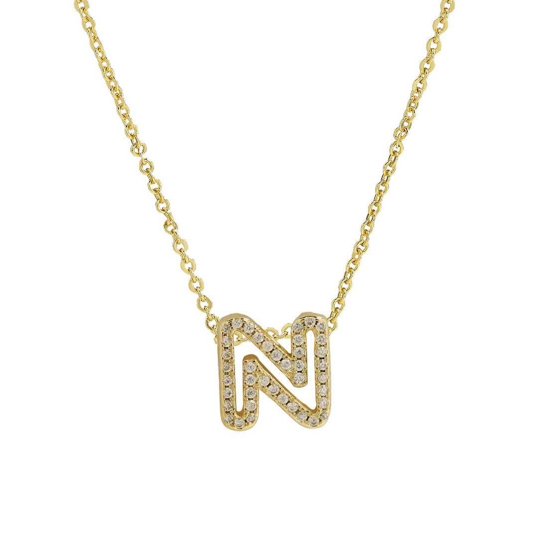 BowLift | Dazzling Diamond Initial Necklace