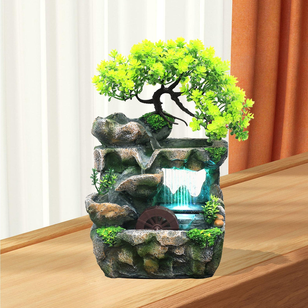 BowLift | Natural Mini Tree Waterfall Desk Fountain